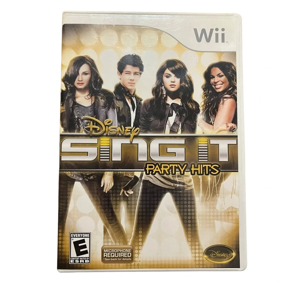 Nintendo Wii Disney Sing It: Party Hits- Complete w/ Manual - Tested And Working